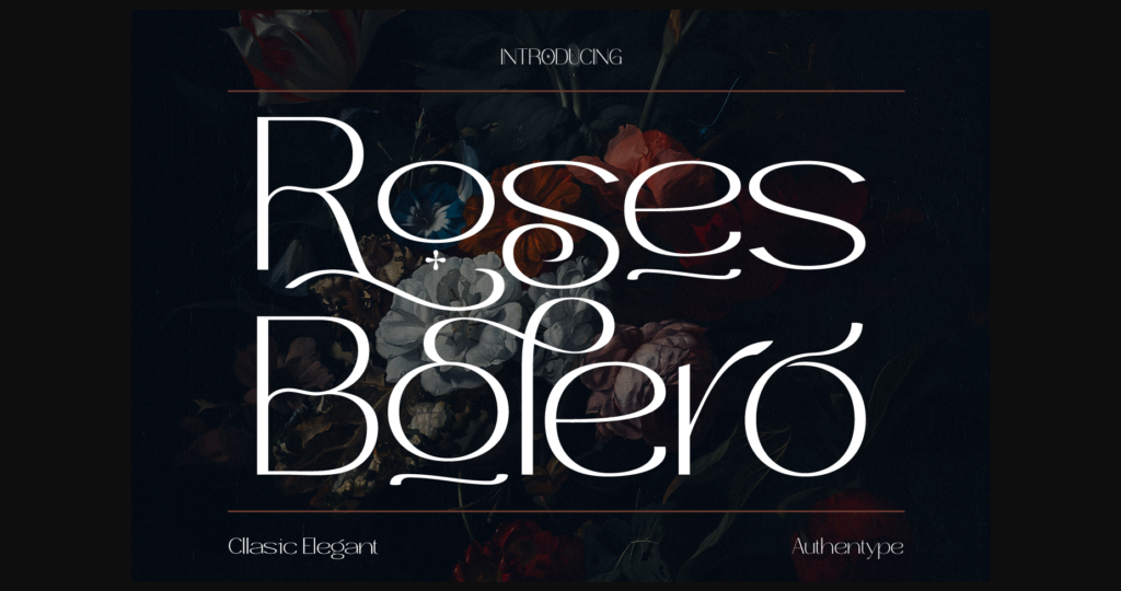 Roses Bolero Font Poster 1