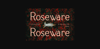 Roseware Font Poster 1