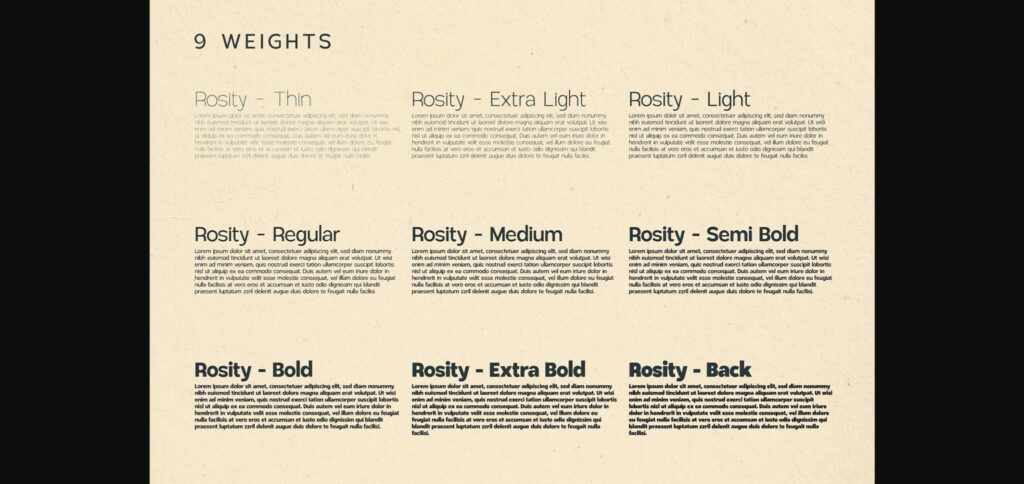 Rosity Font Poster 6