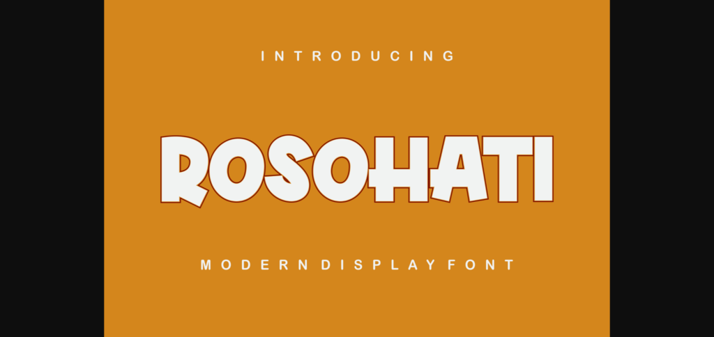 Rosohati Font Poster 1