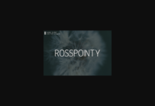 Rosspointy Font Poster 1