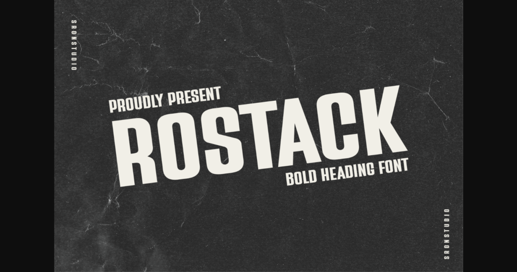Rostack Font Poster 3