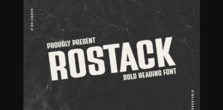 Rostack Font Poster 1