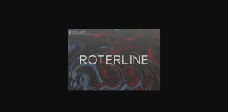 Roterline Font Poster 1