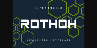 Rothox Font Poster 1