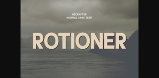 Rotioner Font Poster 1