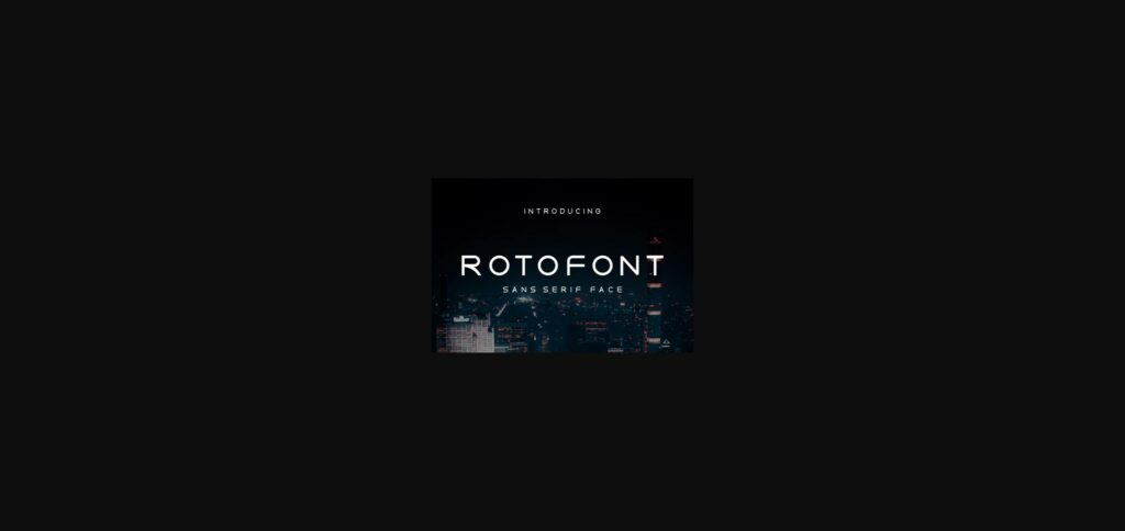 Roto Font Poster 3