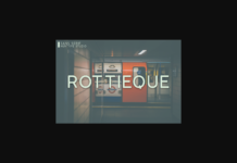 Rottieque Font Poster 1