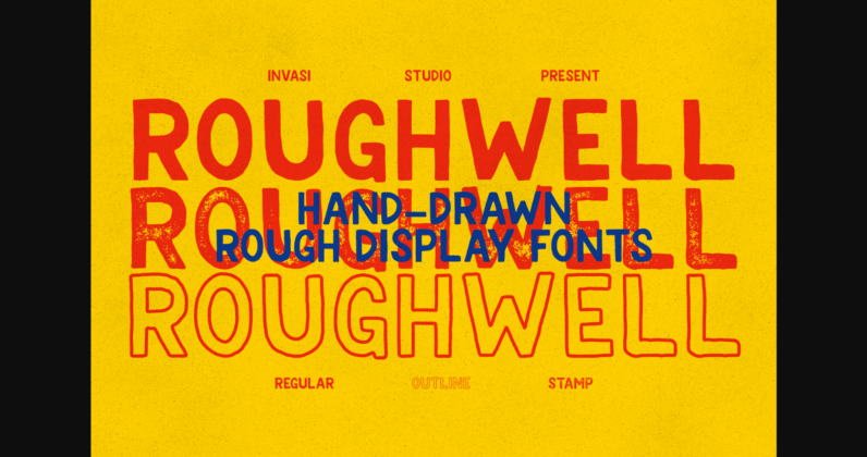 Roughwell Family Font Poster 3