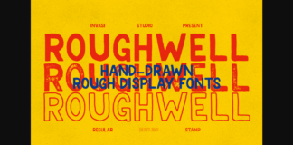 Roughwell Family Font Poster 1