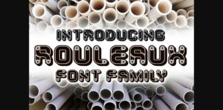 Rouleaux Font Poster 1