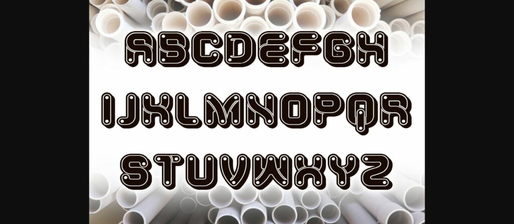 Rouleaux Font Poster 7