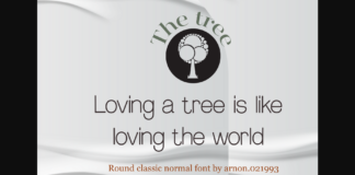 Round Classic Normal Font Poster 1