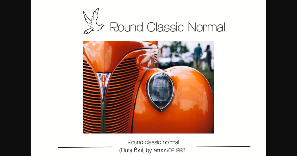 Round Classic Normal Font Poster 4