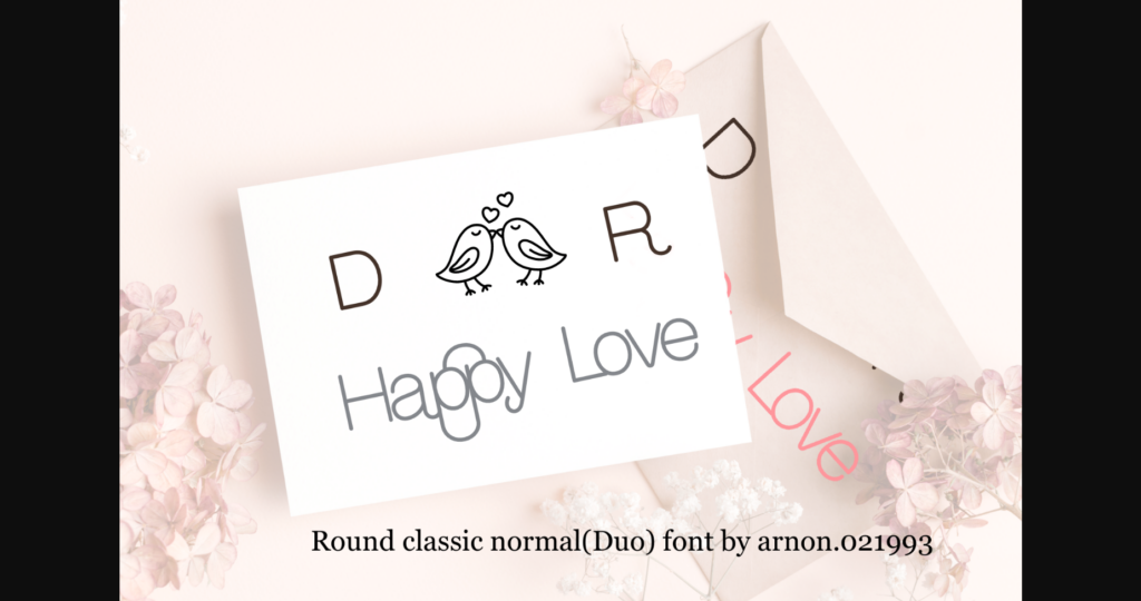 Round Classic Normal Font Poster 6