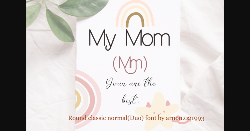 Round Classic Normal Font Poster 7