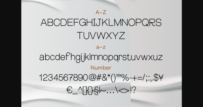 Round Classic Normal Font Poster 9