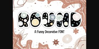 Round Font Poster 1