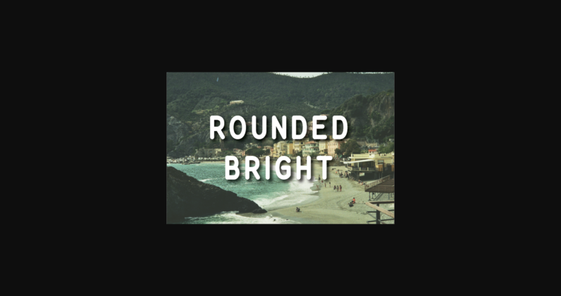 Rounded Bright Font Poster 3