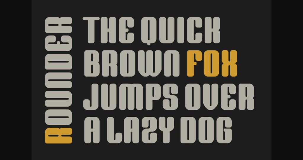 Rounder Font Poster 4