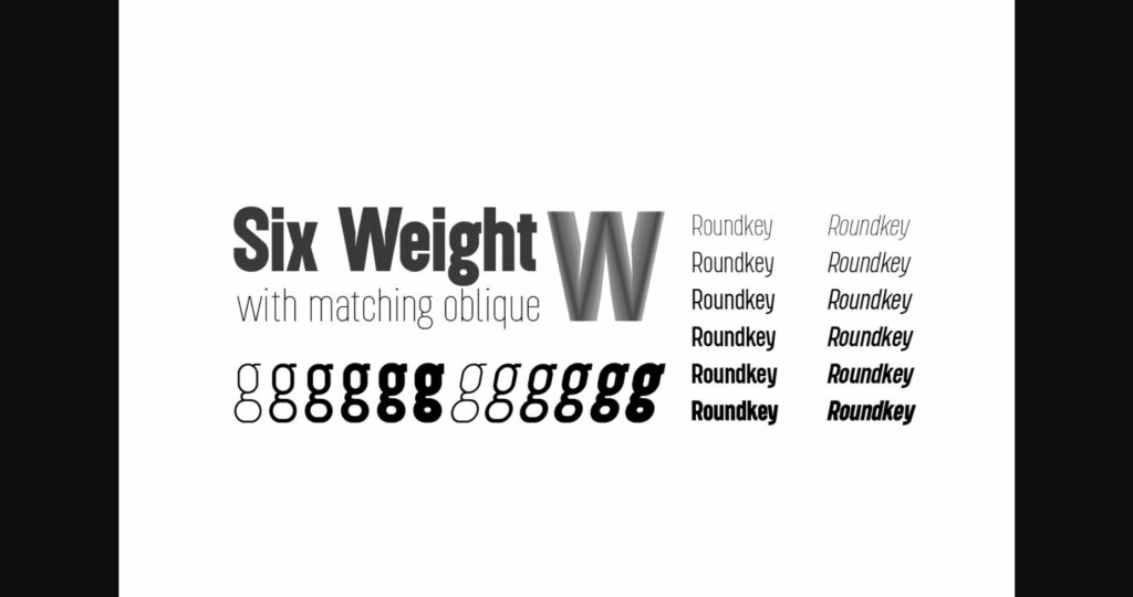 Roundkey Font Poster 5