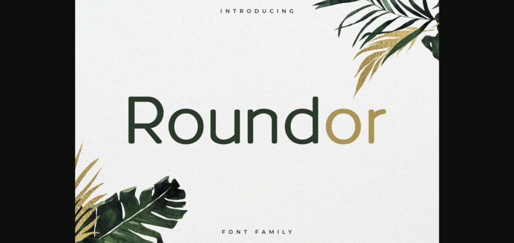 Roundor Font Poster 3