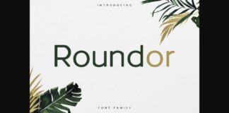 Roundor Font Poster 1