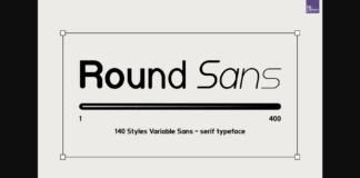 Roundsans Font Poster 1