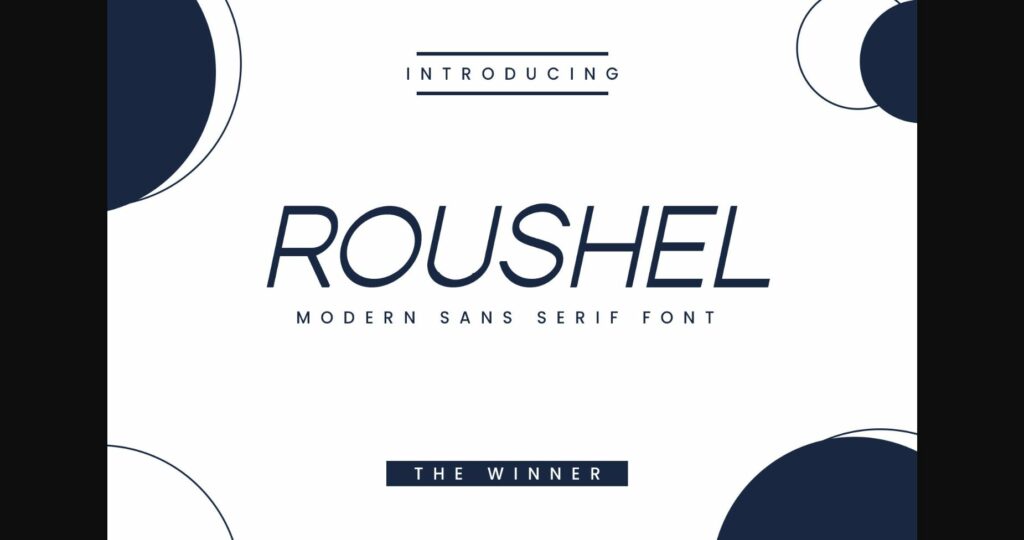 Roushel Font Poster 3