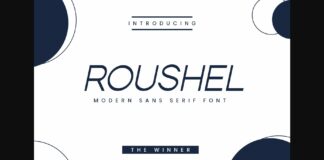 Roushel Font Poster 1