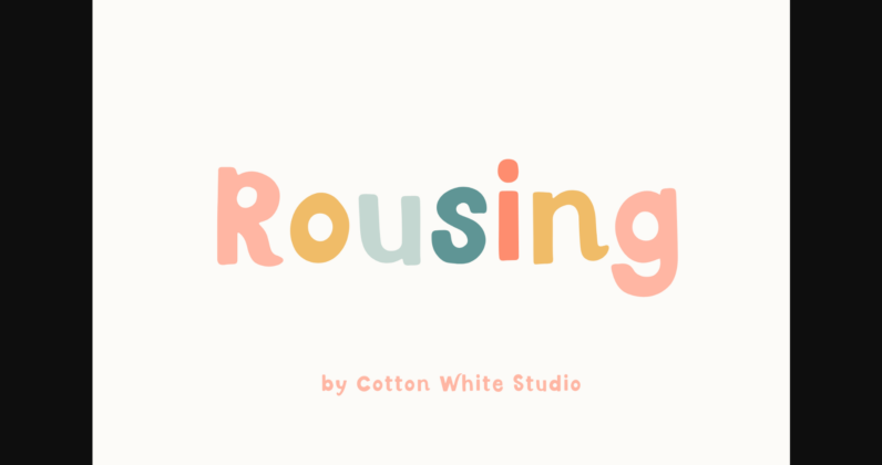 Rousing Font Poster 3