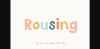 Rousing Font Poster 1