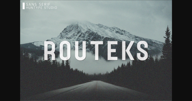 Routeks Font Poster 1