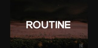 Routine Font Poster 1