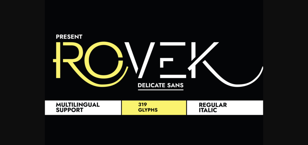 Rovek Font Poster 3