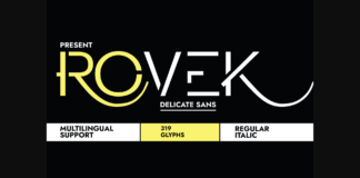 Rovek Font Poster 1