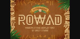 Rowad Font Poster 1