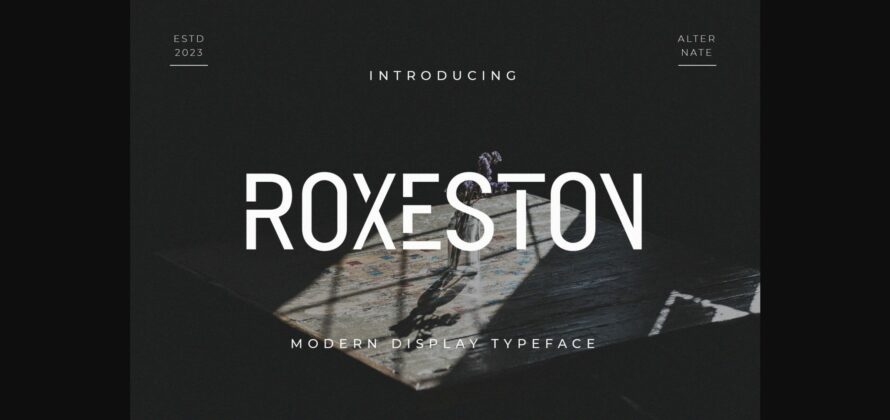 Roxeston Font Poster 3