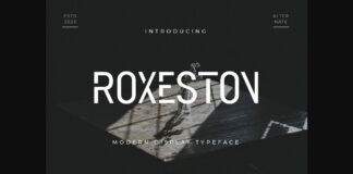 Roxeston Font Poster 1