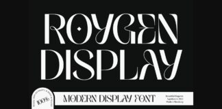 Roygen Display Font Poster 1