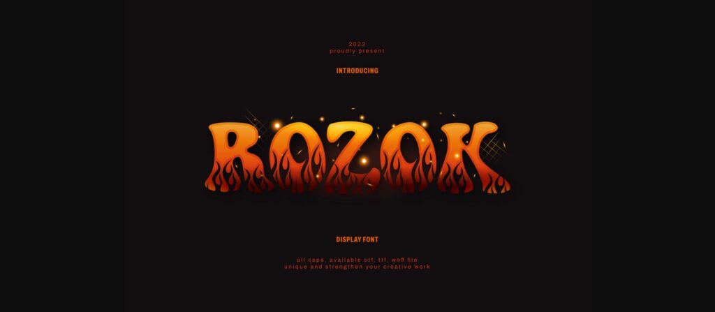 Rozok Font Poster 3