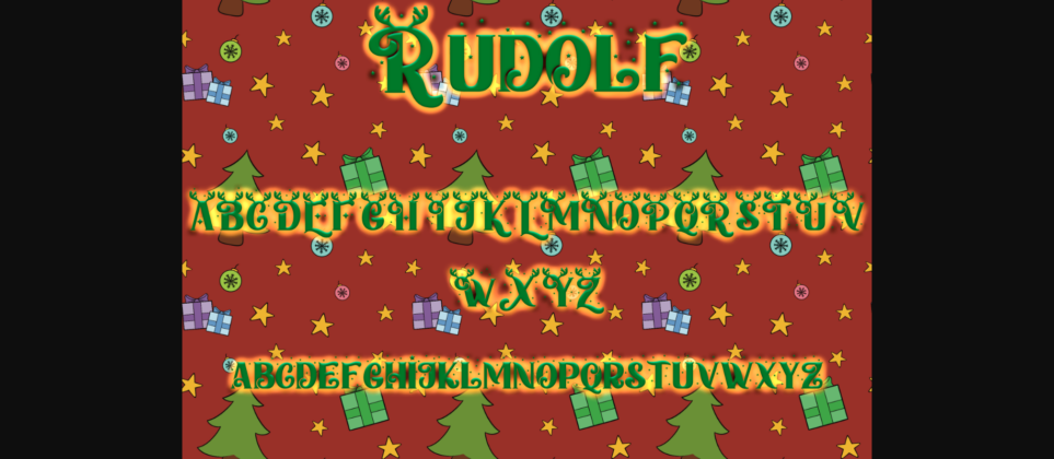 Rudolf Font Poster 5