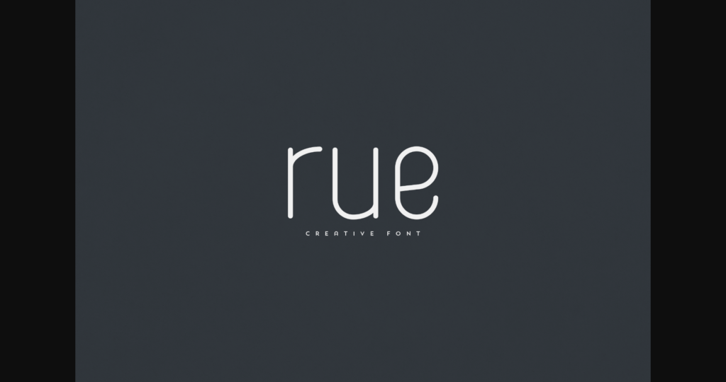 Rue Font Poster 3