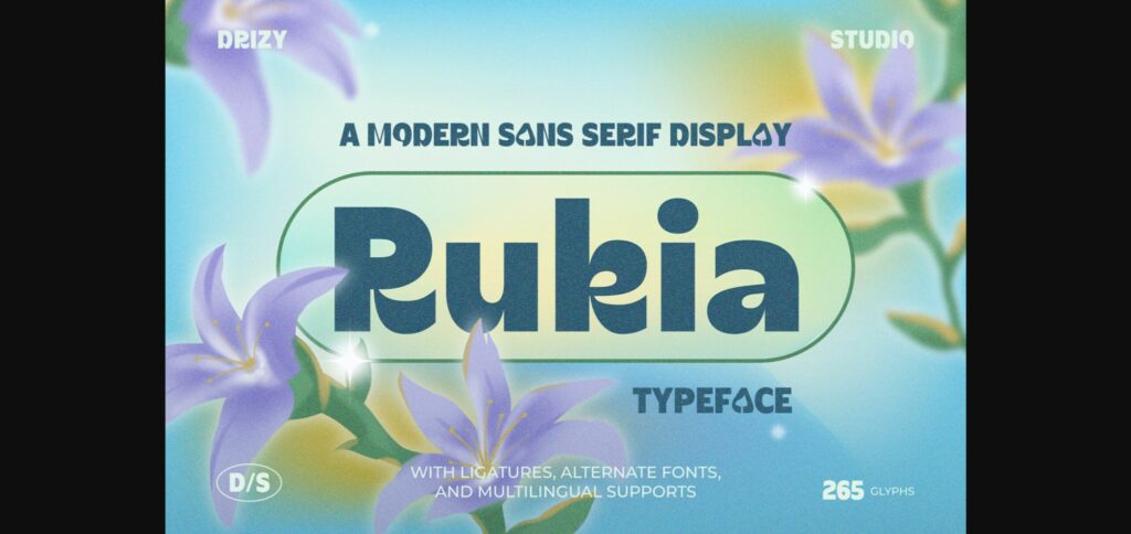 Rukia Font Poster 3