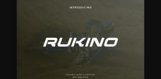 Rukino Font Poster 1