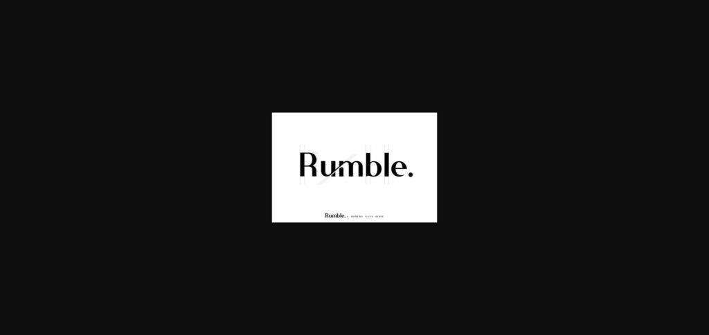 Rumble Font Poster 10