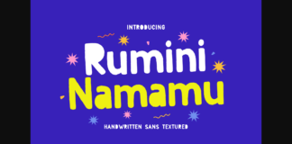 Rumini Namamu Font Poster 1