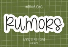 Rumors Font Poster 1