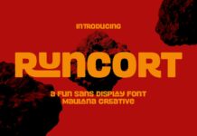 Runcort Font Poster 1