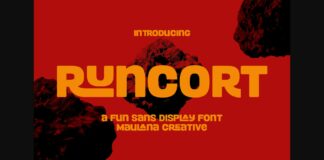 Runcort Font Poster 1